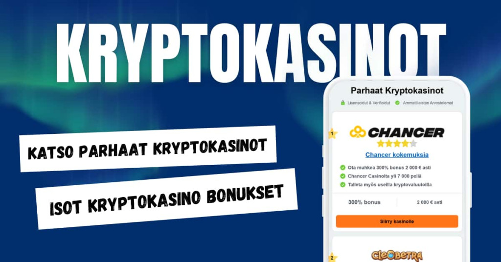 Parhaat kryptokasinot.