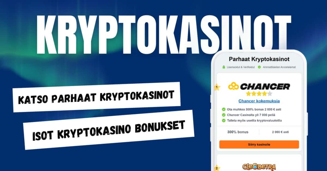 Parhaat kryptokasinot tarjoavat isot kryptokasino bonukset.