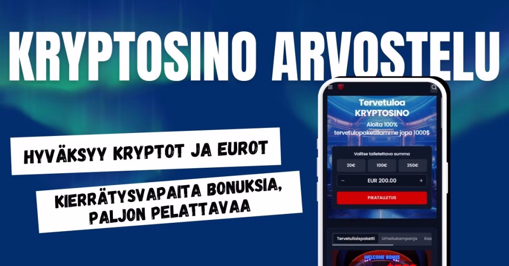 Kryptosino Casino arvostelukokemuksia