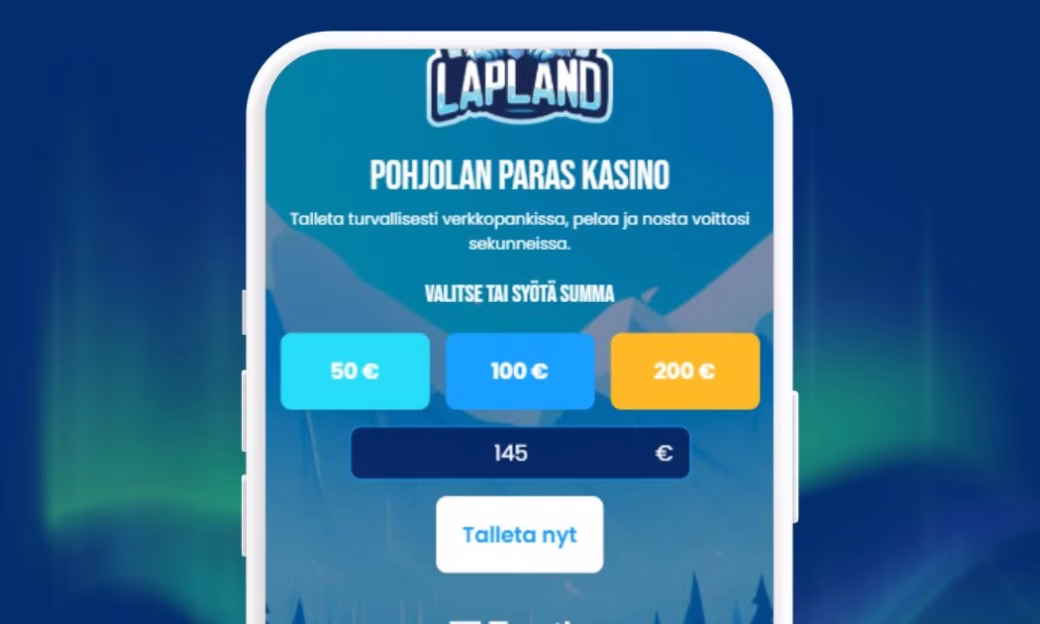 Lapland talletus tapahtuu helposti Trustlyn välityksellä.