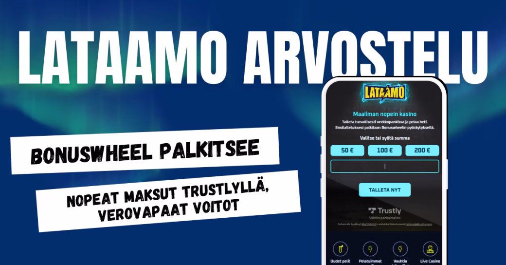 Lataamo Casino arvostelu ja kokemuksia.