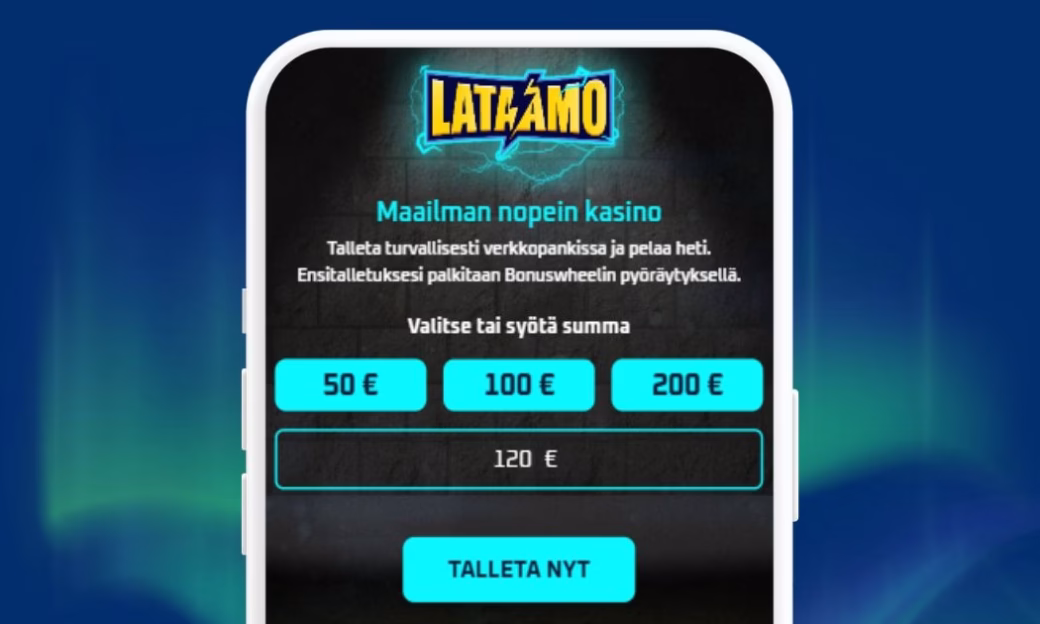 Nopeat talletukset Trustlyn välityksellä.