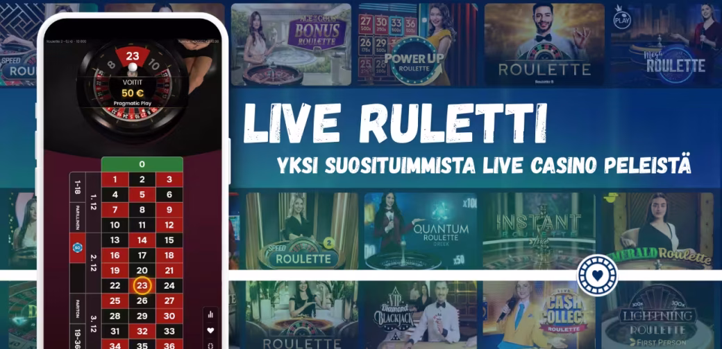 Live kasino peli live roulette on suosittu peli.
