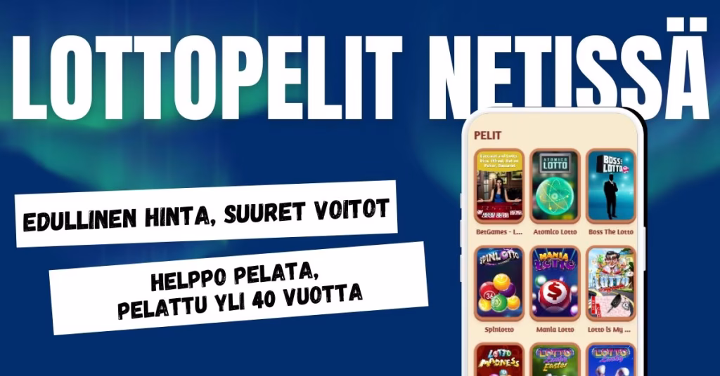 Kokeile lottopelejä netissä.