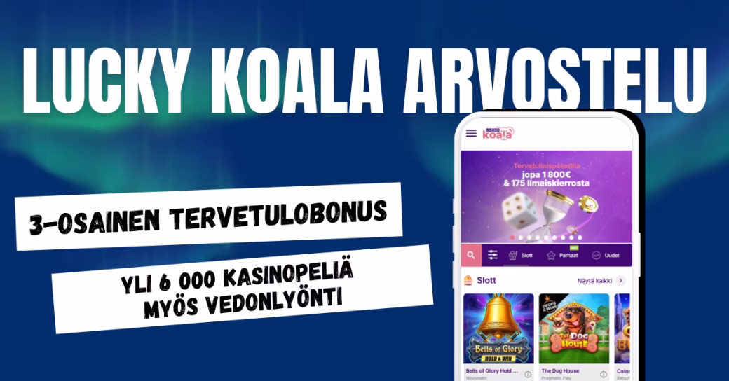 Lucky Koala Casino ominaisuudet.