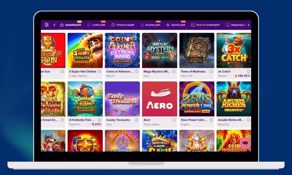 Lucky Koala Casino suositut kolikkopelit