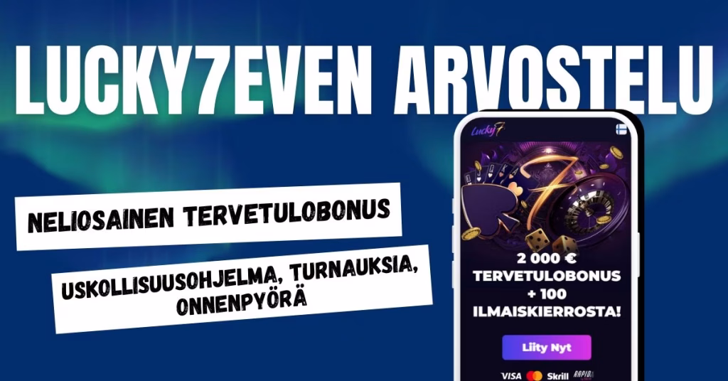 Lucky7even Casino tarjoaa useita etuja