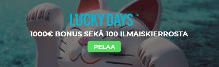luckydays bonus uutinen - Upouusi Lucky Days raivaa tiensä huipulle