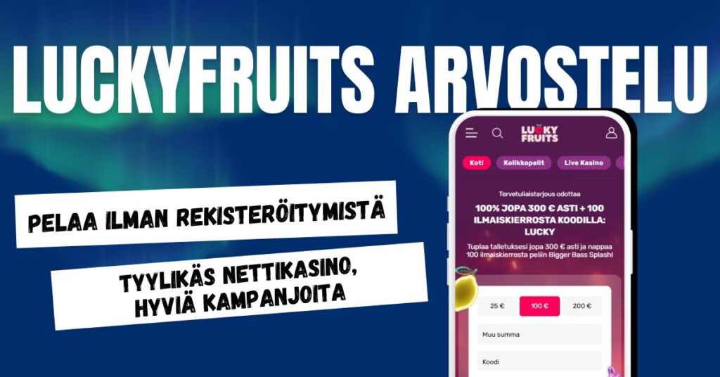 Lucky Fruits Casino arvostelu kokemuksia