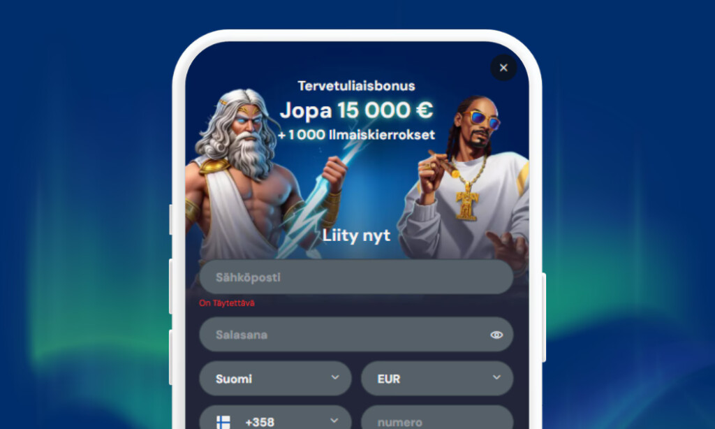 Lucky Wins Casinolle rekisteröidään ensimmäisenä pelitili.