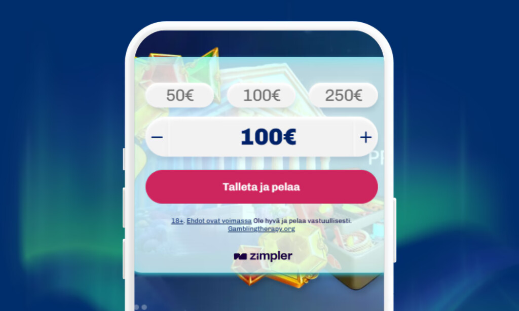Lumi Casinolle talletukset tapahtuvat verkkopankkitunnuksin Zimplerillä.