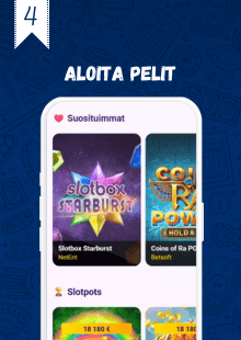 Olet valmis pelaamaan.