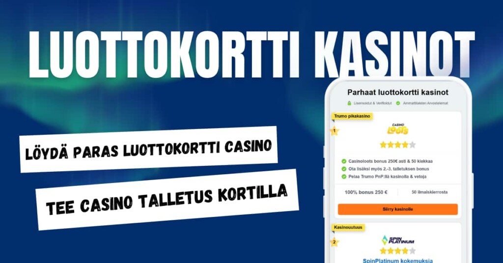 Luottokortti kasinot.