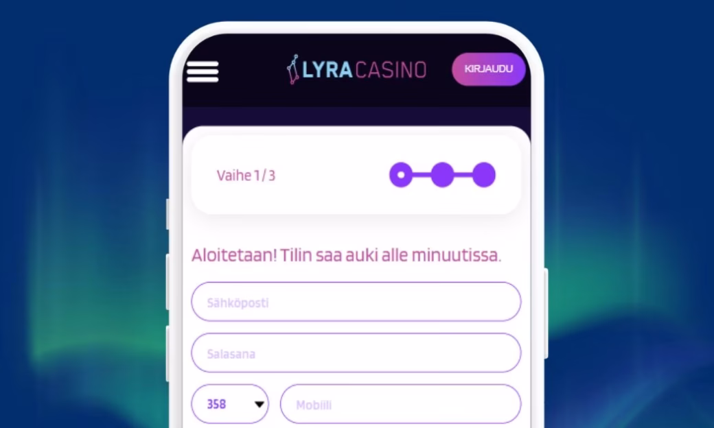 Lyra Casinolle voit tallettaa useilla eri maksutavoilla.