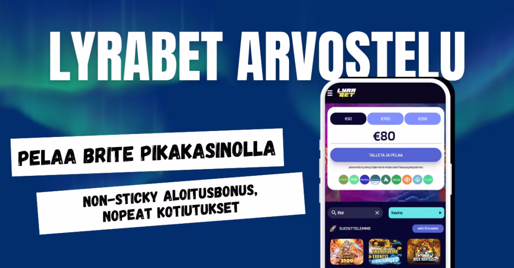 Lyrabet Casino on luotettava nettikasino.
