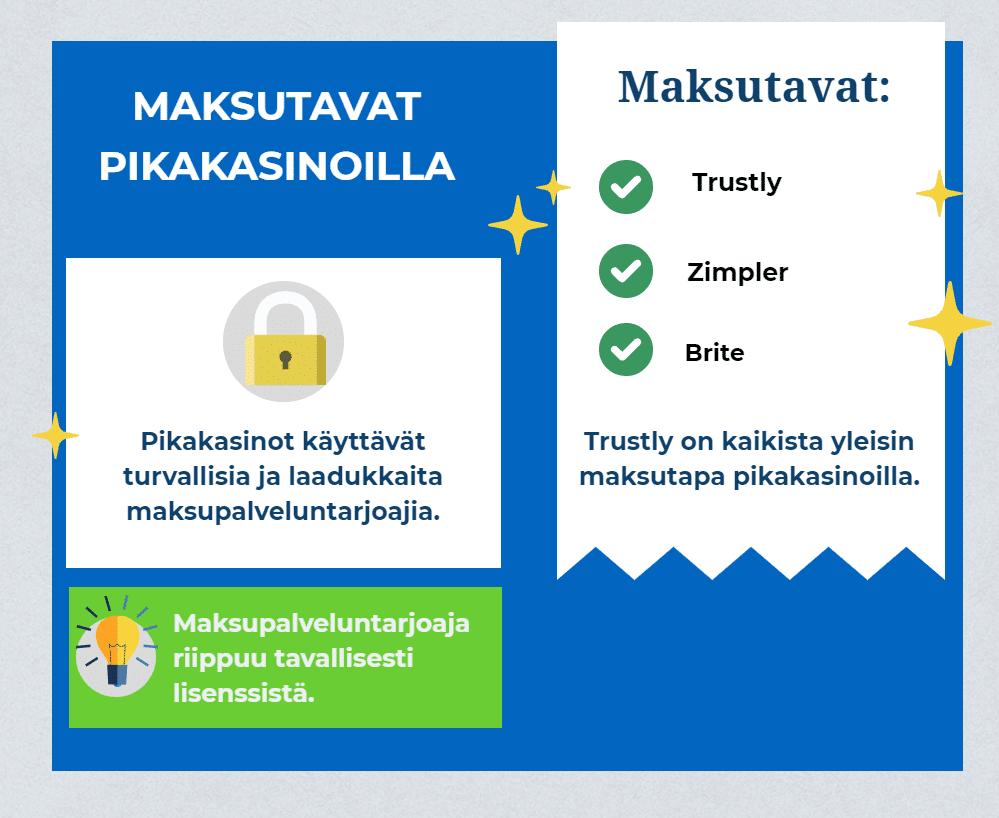 erilaiset maksumenetelmät nettikasinoilla ilman rekisteröimistä