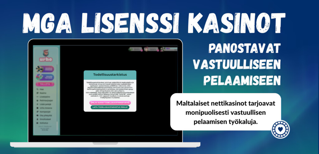 MGA alaiset kasinot tarjoavat vastuullisen pelaamisen työkaluja pelaamisen hallintaan.