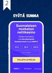 Tee talletus kasinolle