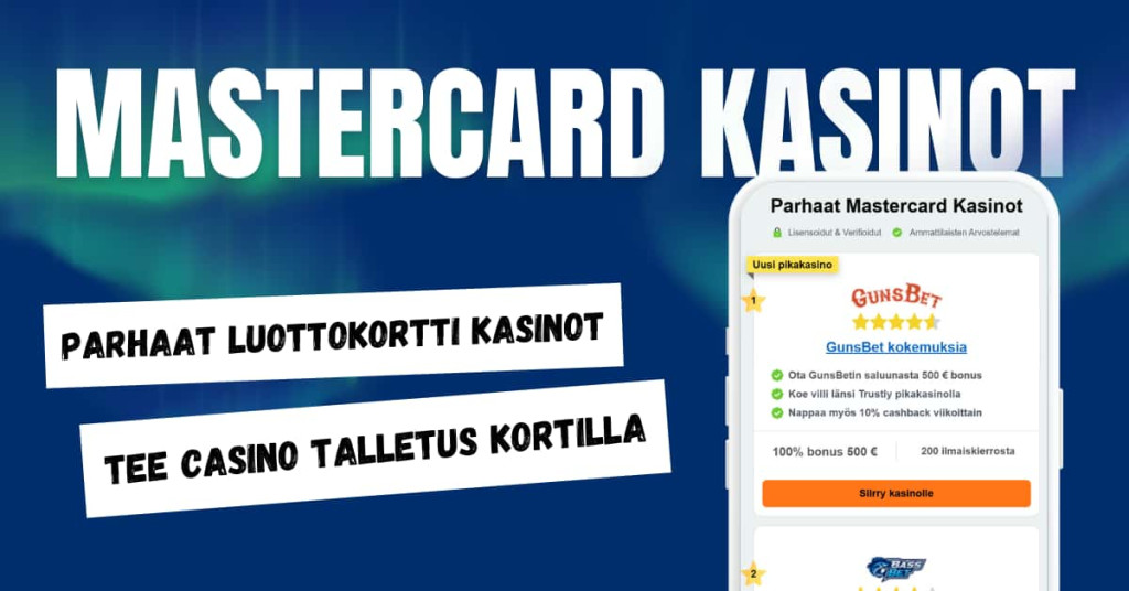 Mastercard kasinot artikkelikuva.
