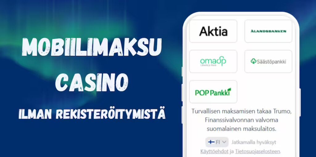 Mobiilimaksu casino ilman rekisteröitymistä.
