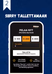 Siirry tallettamaan.