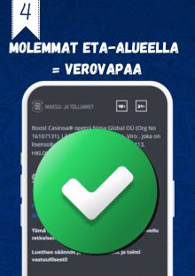 Molemmat ETA-alueella Osoite ja lisenssi ETA-aluella kyseessä on verovapaa kasino.