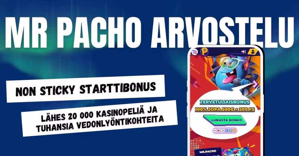 Mr Pacho Casino arvostelu ja kokemuksia.
