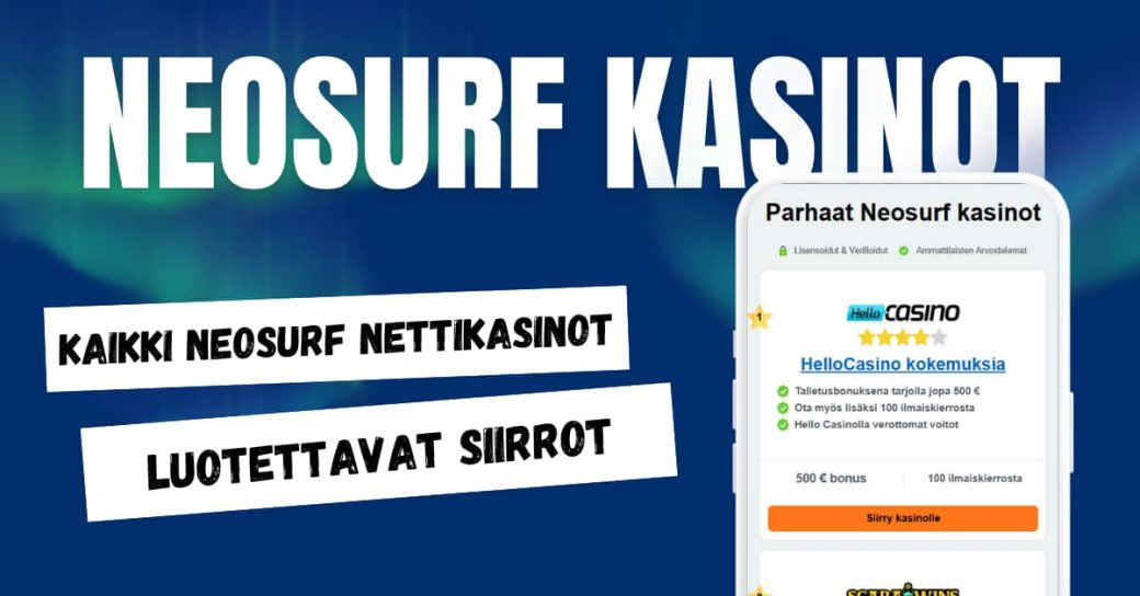 Neosurf kasinot.