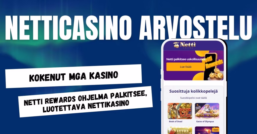 Netticasino arvostelu ja kokemuksia