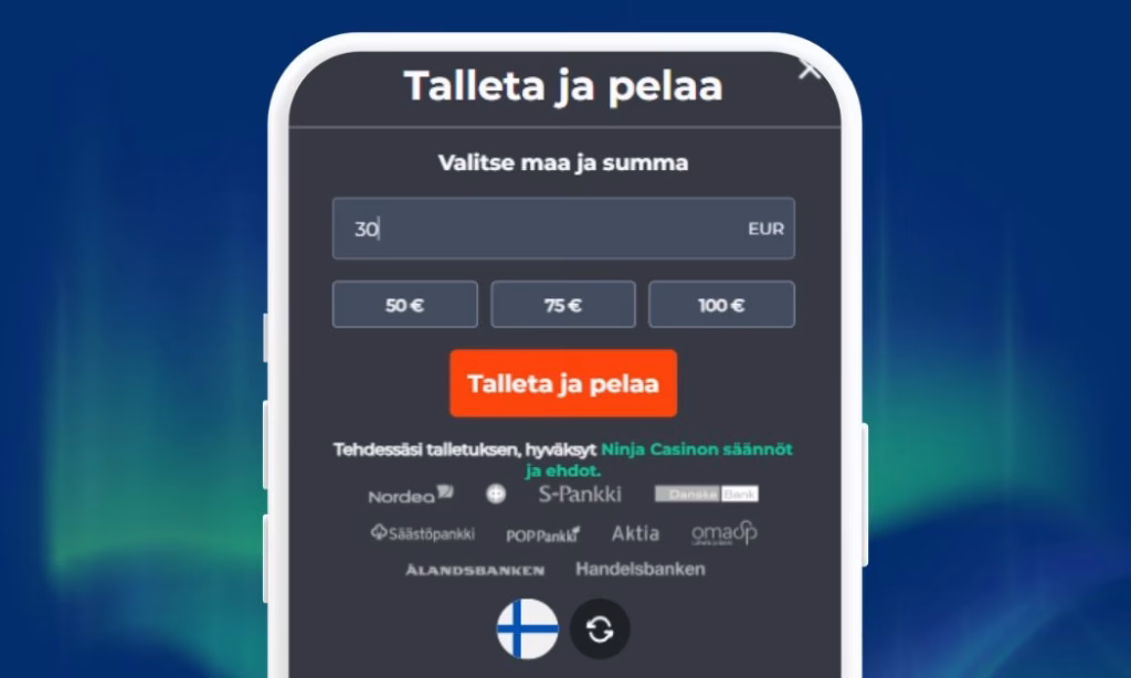 Ninja Casinolta nopeat Zimpler talletukset