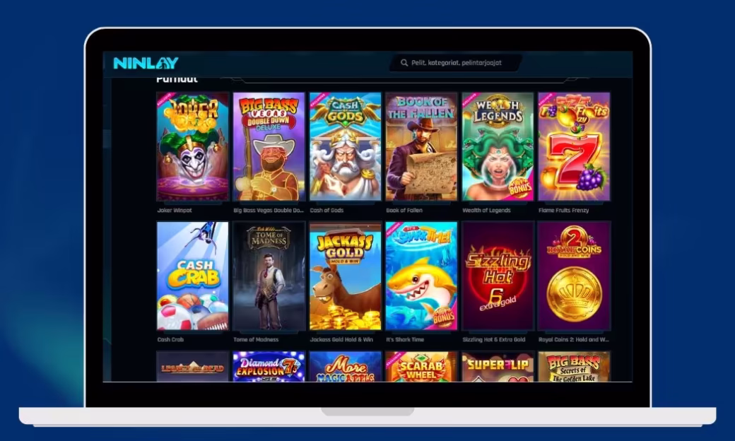 Ninlay Casinon kolikkopelivalikoimaa