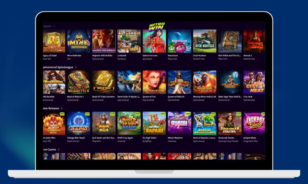 NitroWin Casino tarjoaa parhaimmat kolikkopelit