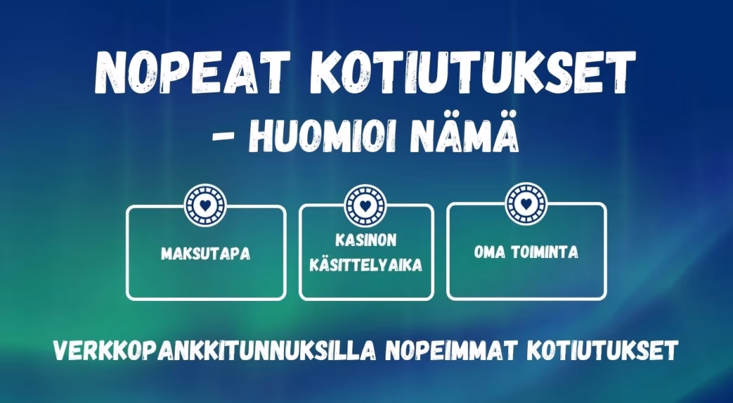 Nopeat kotiutukset huomioitavat seikat