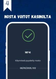 Nosta voitot kasinolta