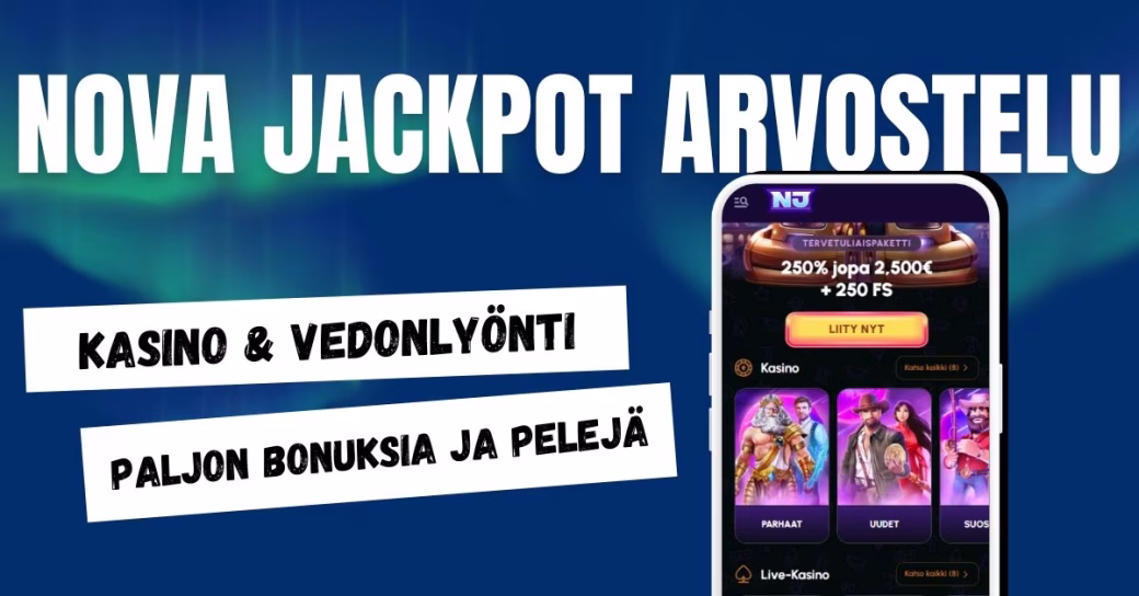 Nova Jackpot arvostelu ja kokemuksia