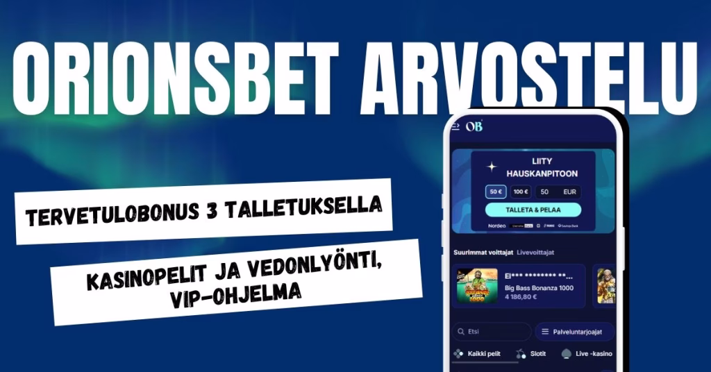OrionsBet Casino kohokohdat