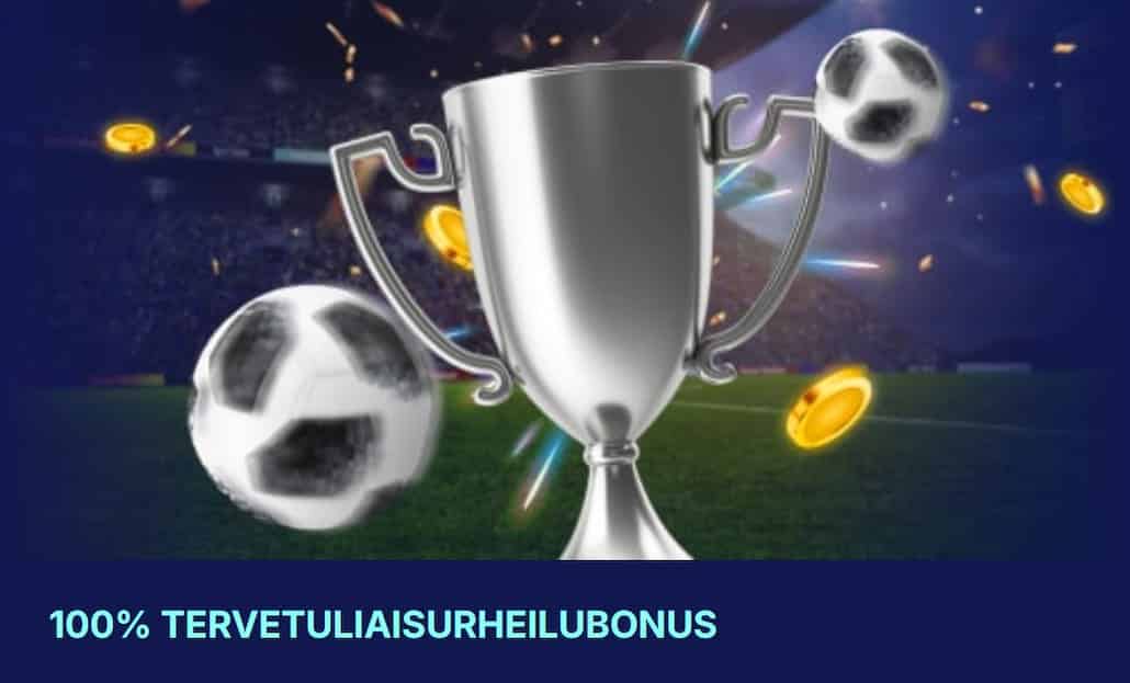 Orionsbetin tervetuliaisbonus vedonlyöntiin on talletukselle maksettu bonus.