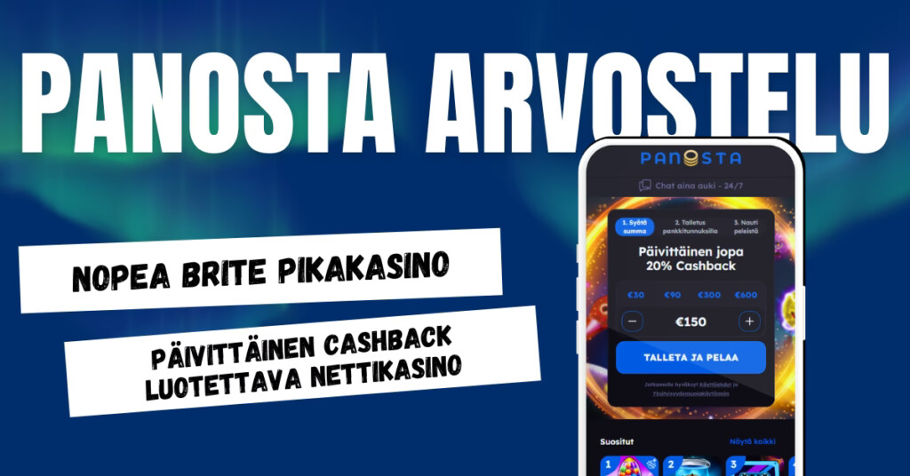 Panosta Casino on nopea Brite pikakasino, josta päivittäinen cashback.