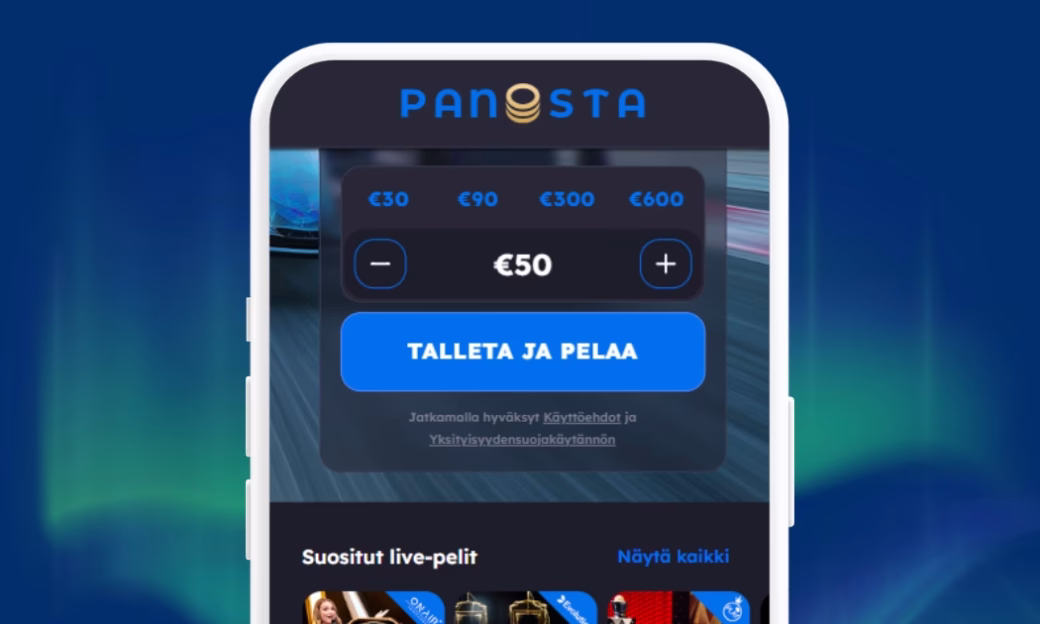 Panosta Casinolle talletukset verkkopankkitunnuksin Britella.