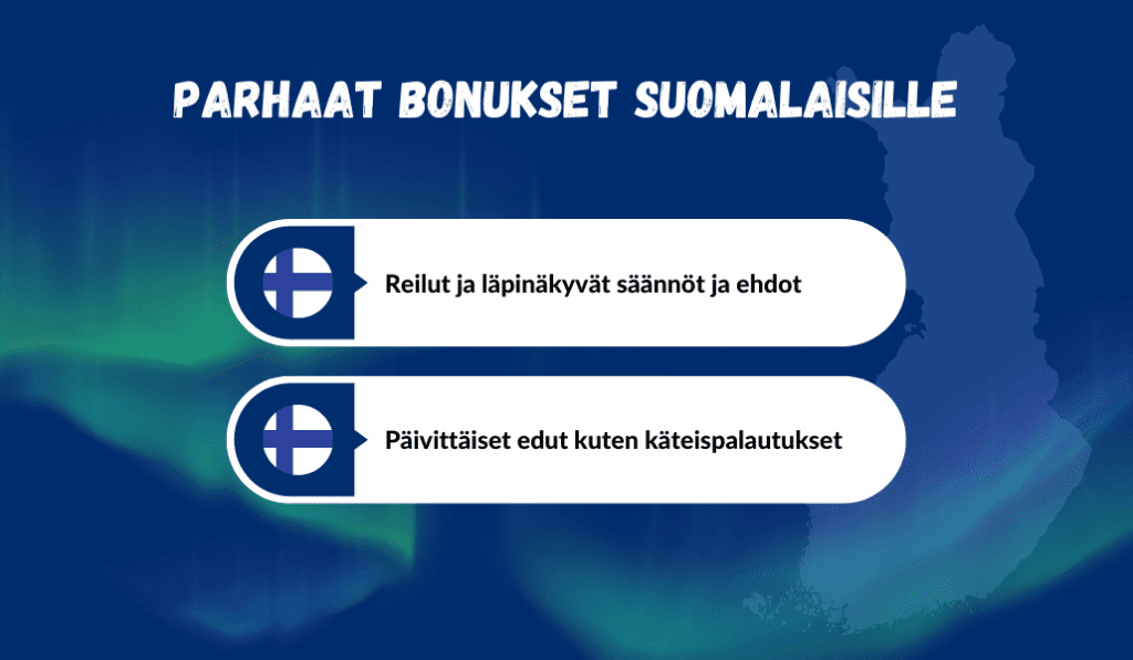 tällaisista kasinobonuksista suomalaiset pitävät