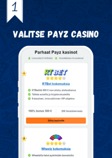 Valitse Payz casino.