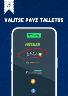 Aloita talletus valitsemalla Payz.