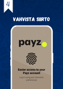 Vahvista talletus Payz-lompakossasi.