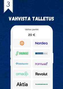 Vahvista siirto pankkitunnuksillasi.