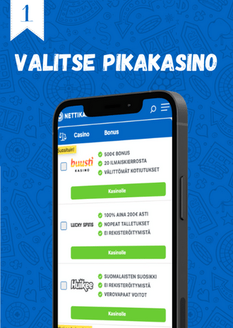 Valitse sopiva pikakasino Valitse sopiva pikakasino