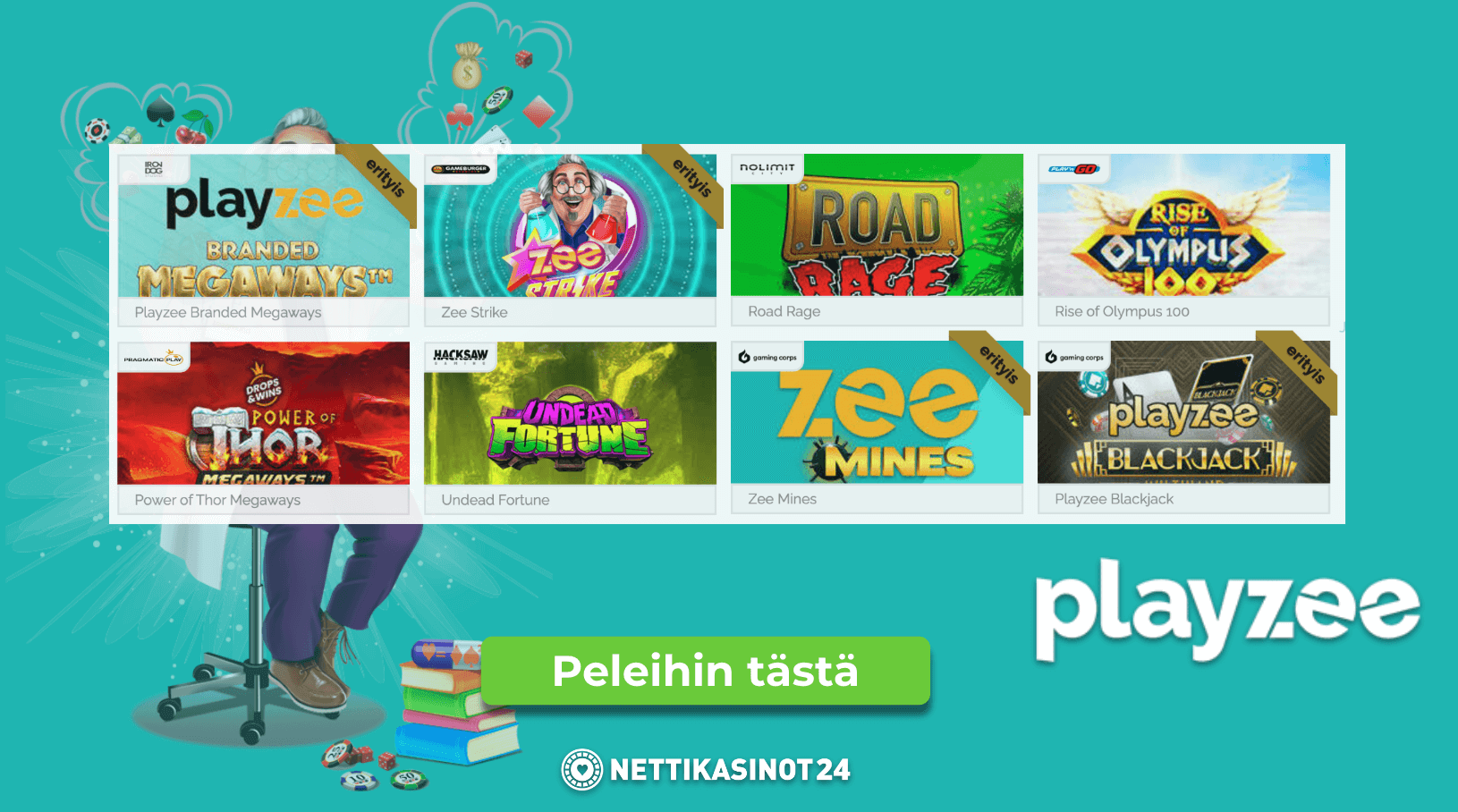 playzee pelivalikoima