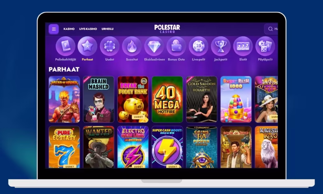 Polestar Casino kaikki parhaat kolikkopelit