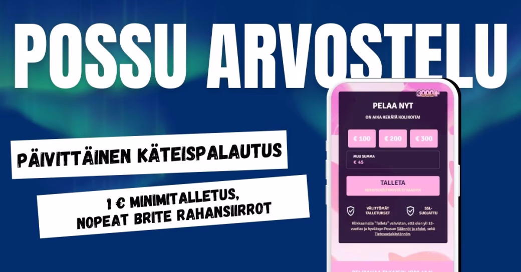 Possu Casino arvostelu ja kokemuksia.
