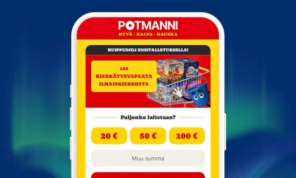 Potmannille talletukset verkkopankkitunnuksin Viljon välityksellä.