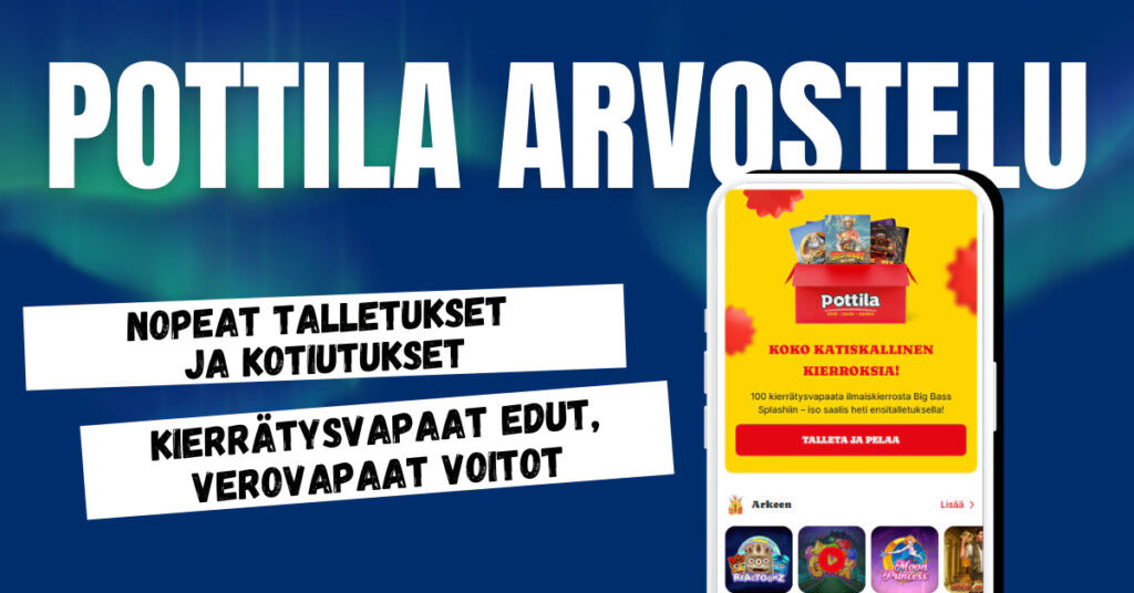 Pottila on nopea Viljo kasino ilman rekisteröitymistä, verovapailla voitoilla.